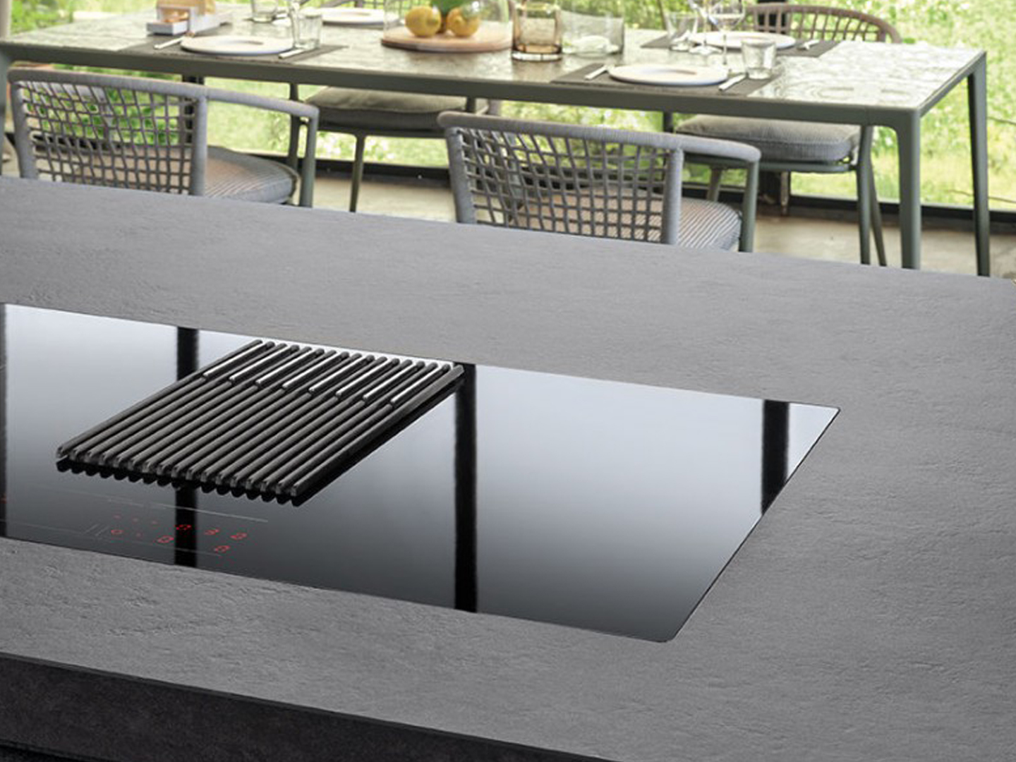 Bếp từ kết hợp hút mùi ELICA NikolaTesla LIBRA