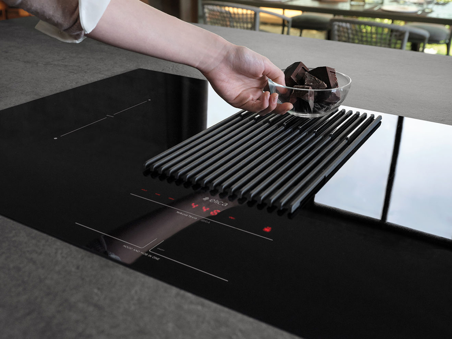 Bếp từ kết hợp hút mùi ELICA NikolaTesla LIBRA