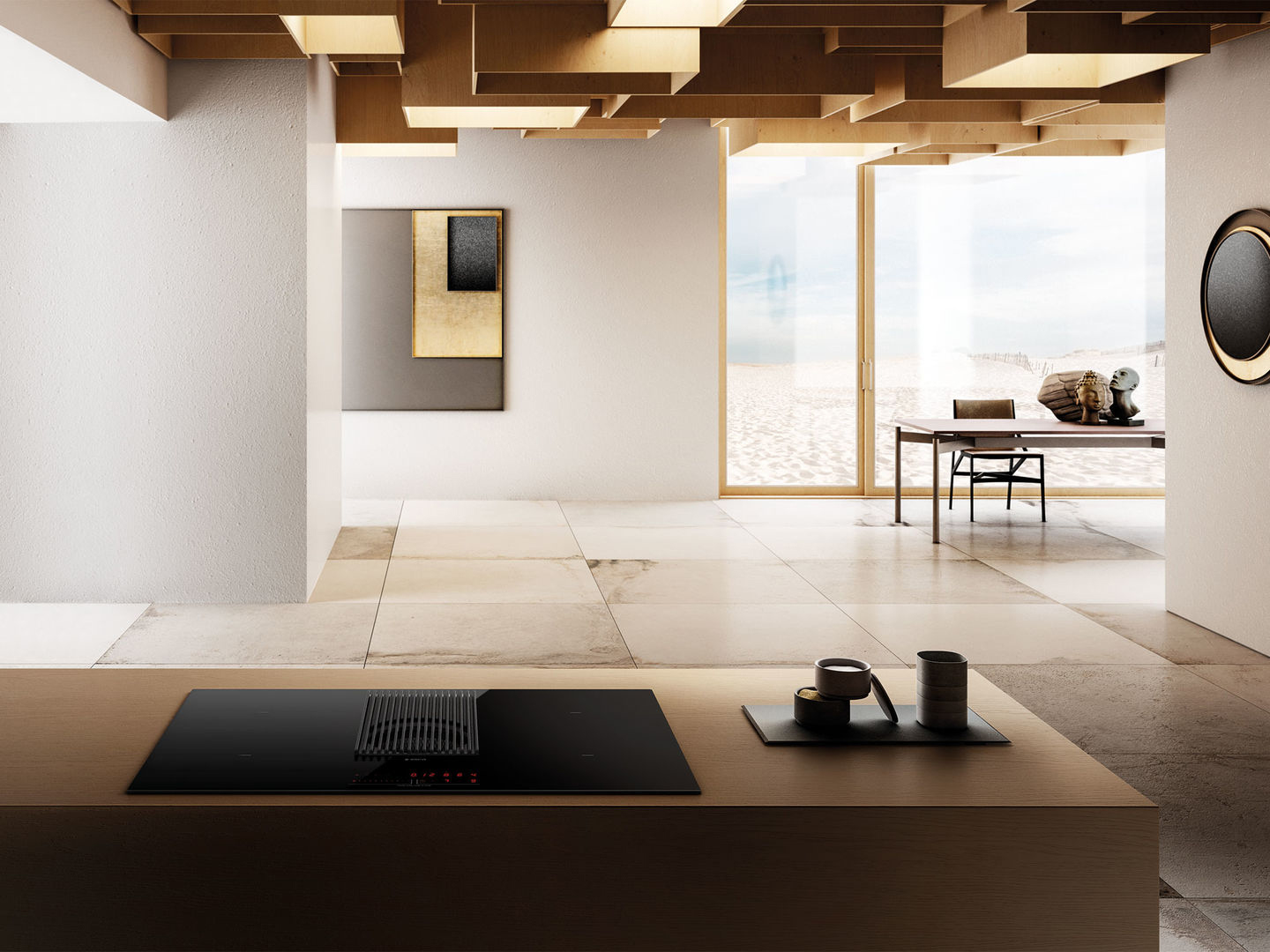 Bếp từ kết hợp hút mùi ELICA NikolaTesla PRIME