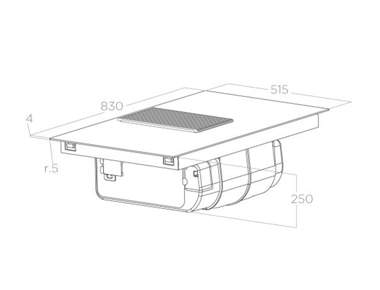 Bếp từ kết hợp hút mùi ELICA NikolaTesla Prime S