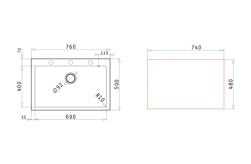 Chậu rửa bát PYRAMIS Pyragranite Istros 1B Snow