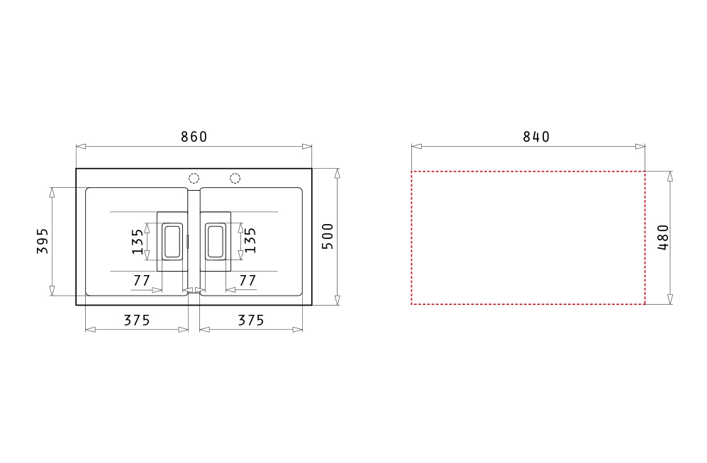 Chậu rửa bát PYRAMIS Pyragranite Kartesio 2B Carbon