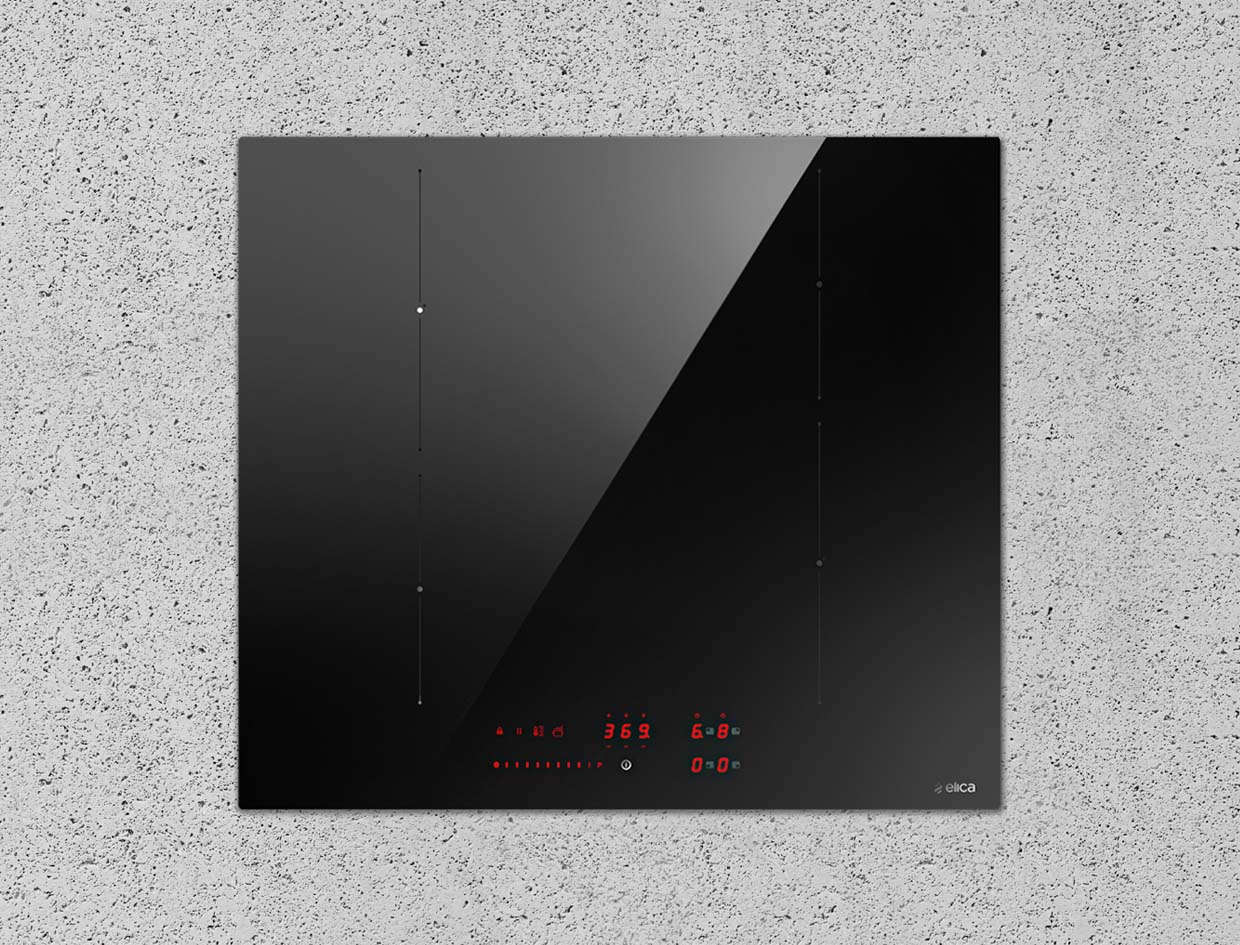 Bếp điện từ  4 vùng nấu (liên vùng) ELICA RATIO 604 PLUS BL