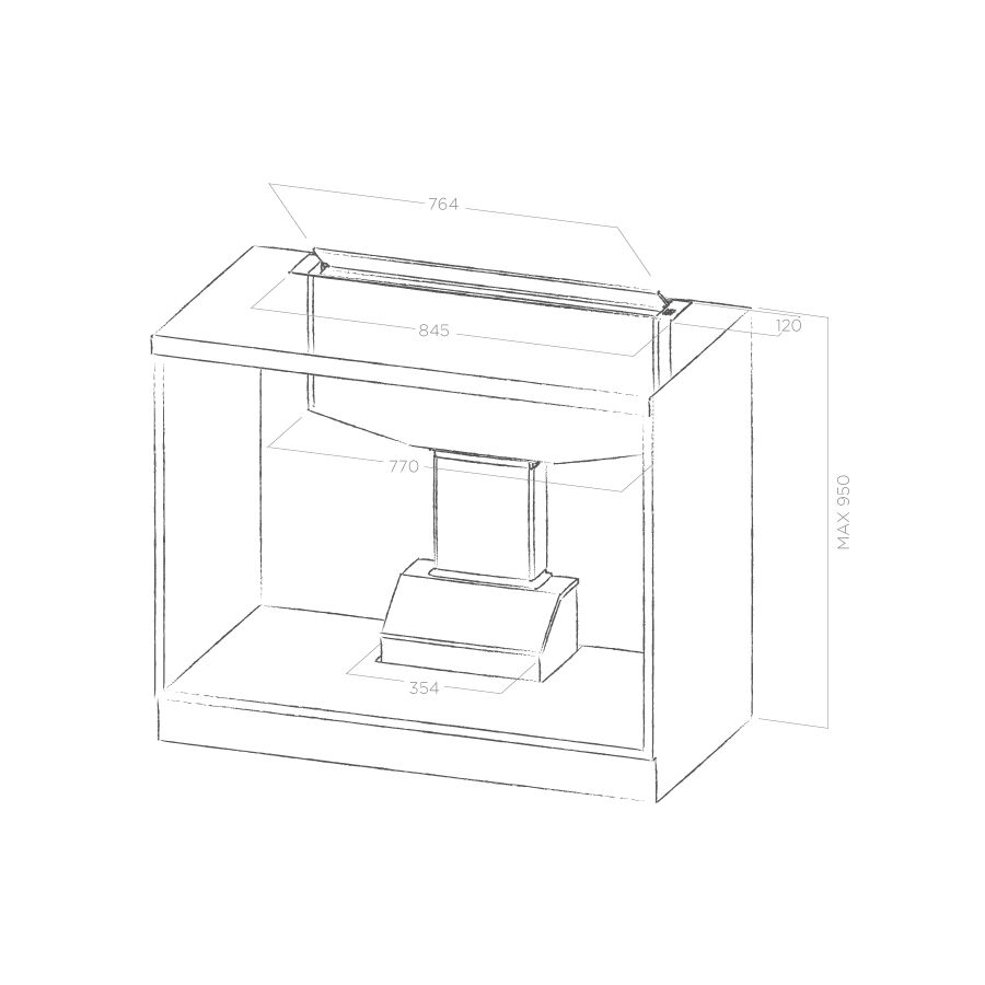 Máy hút mùi âm bàn ELICA SEE YOU