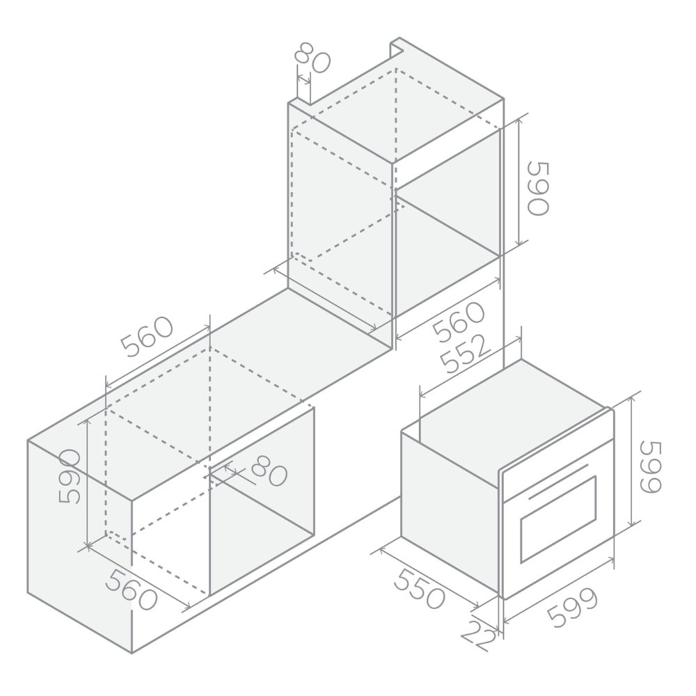 Lò nướng ELICA VIRTUS MULTI PYRO 60 TFT