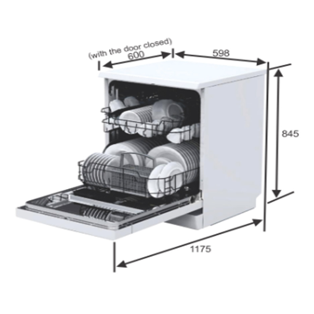 Máy rửa chén độc lập ELICA WQP12-7605V