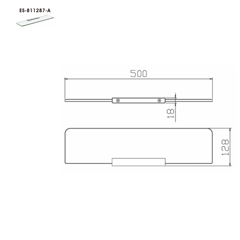 Kệ kính Esslinger ES-811287