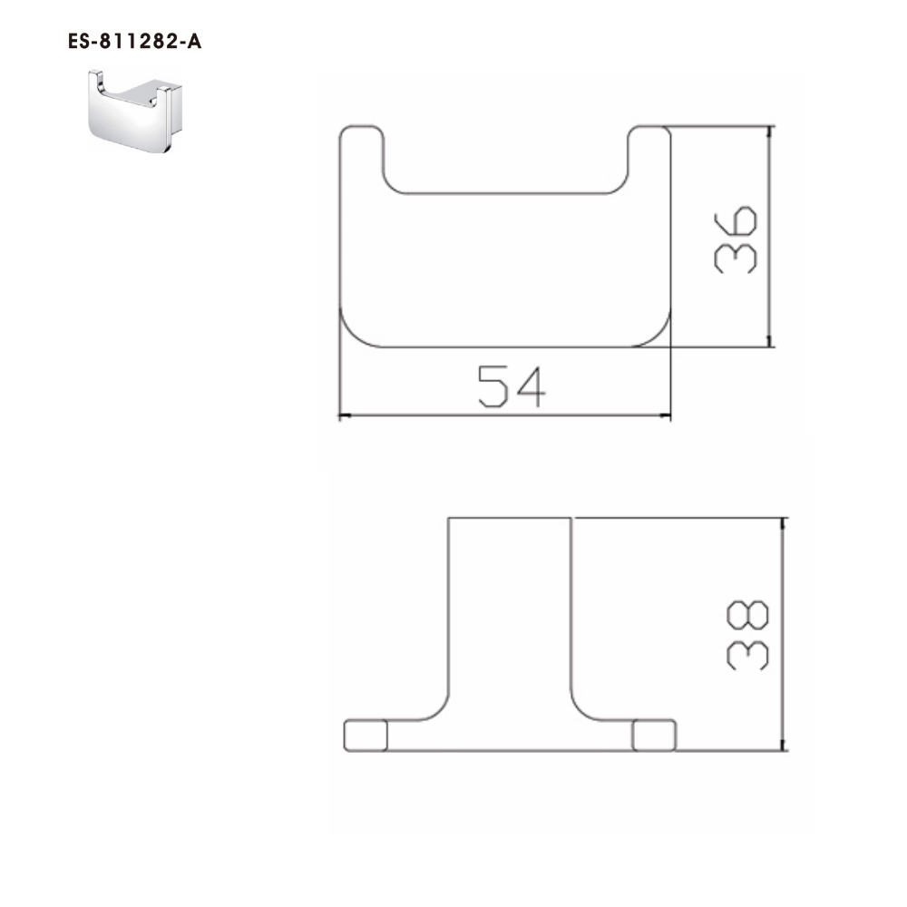 Móc áo đôi Esslinger ES-811282