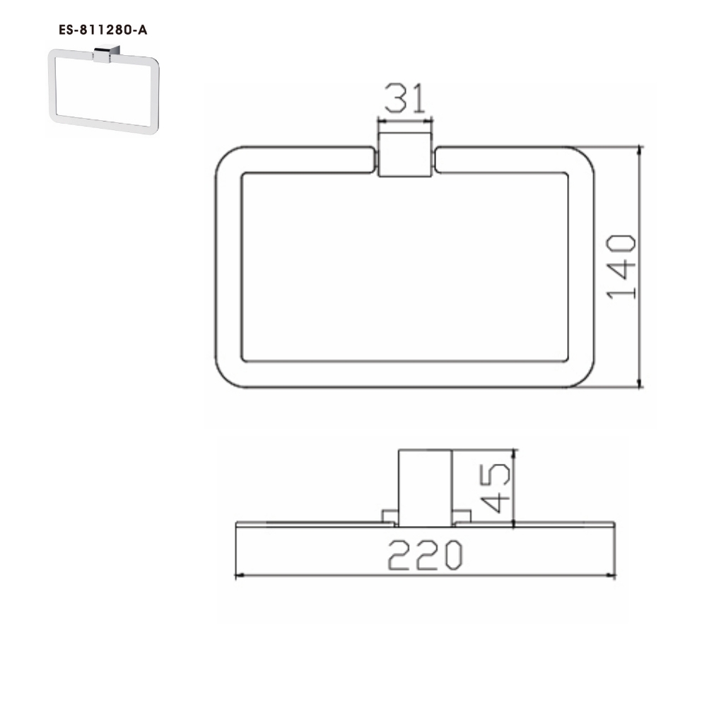Vòng treo khăn Esslinger ES-811280