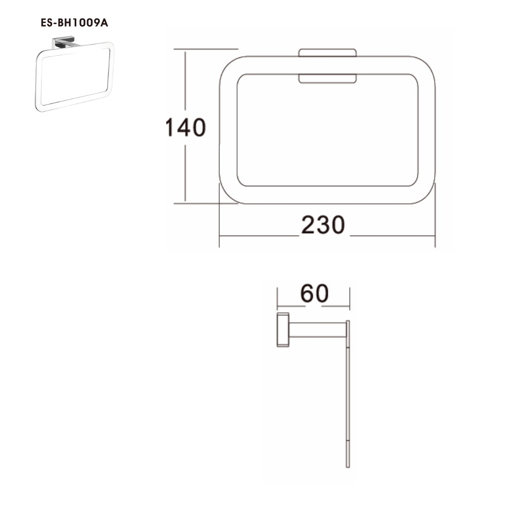 Vòng treo khăn Esslinger ES-BH1009