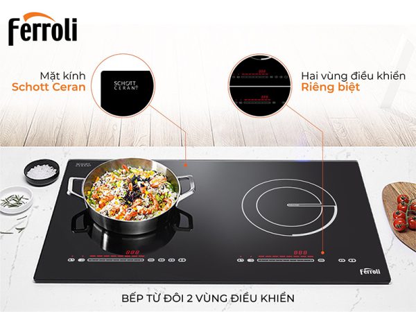Bếp từ đôi Ferroli ID4000DD