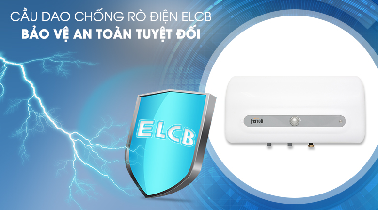 Máy nước nóng gián tiếp Ferroli QQ ME 15L / 20L / 30L chống giật