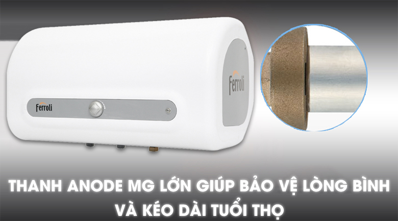 Máy nước nóng gián tiếp Ferroli QQ ME 15L / 20L / 30L chống giật