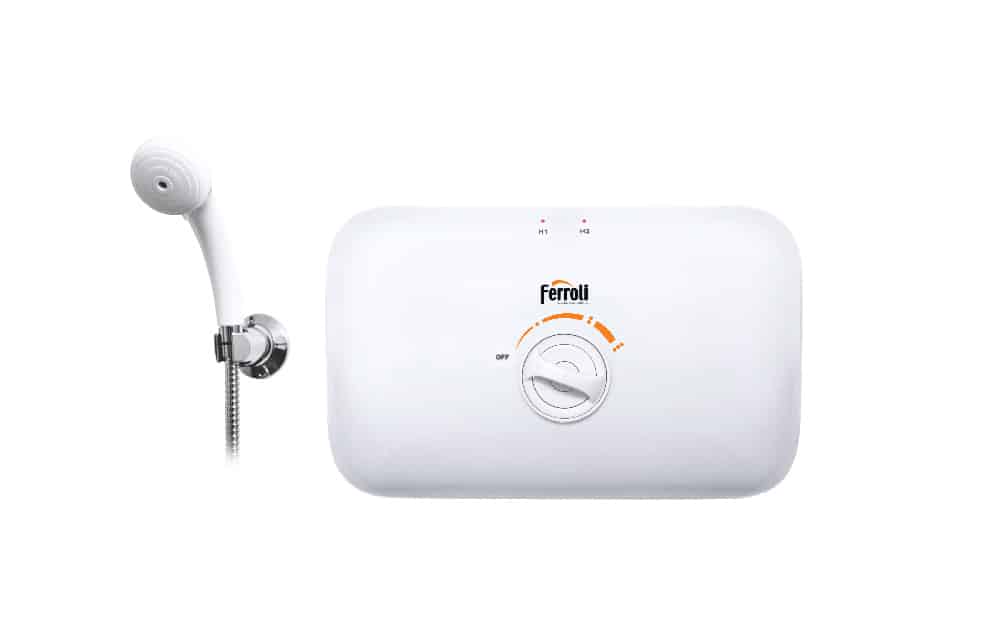 Máy nước nóng trực tiếp Ferroli Rita DE hiển thị nhiệt độ