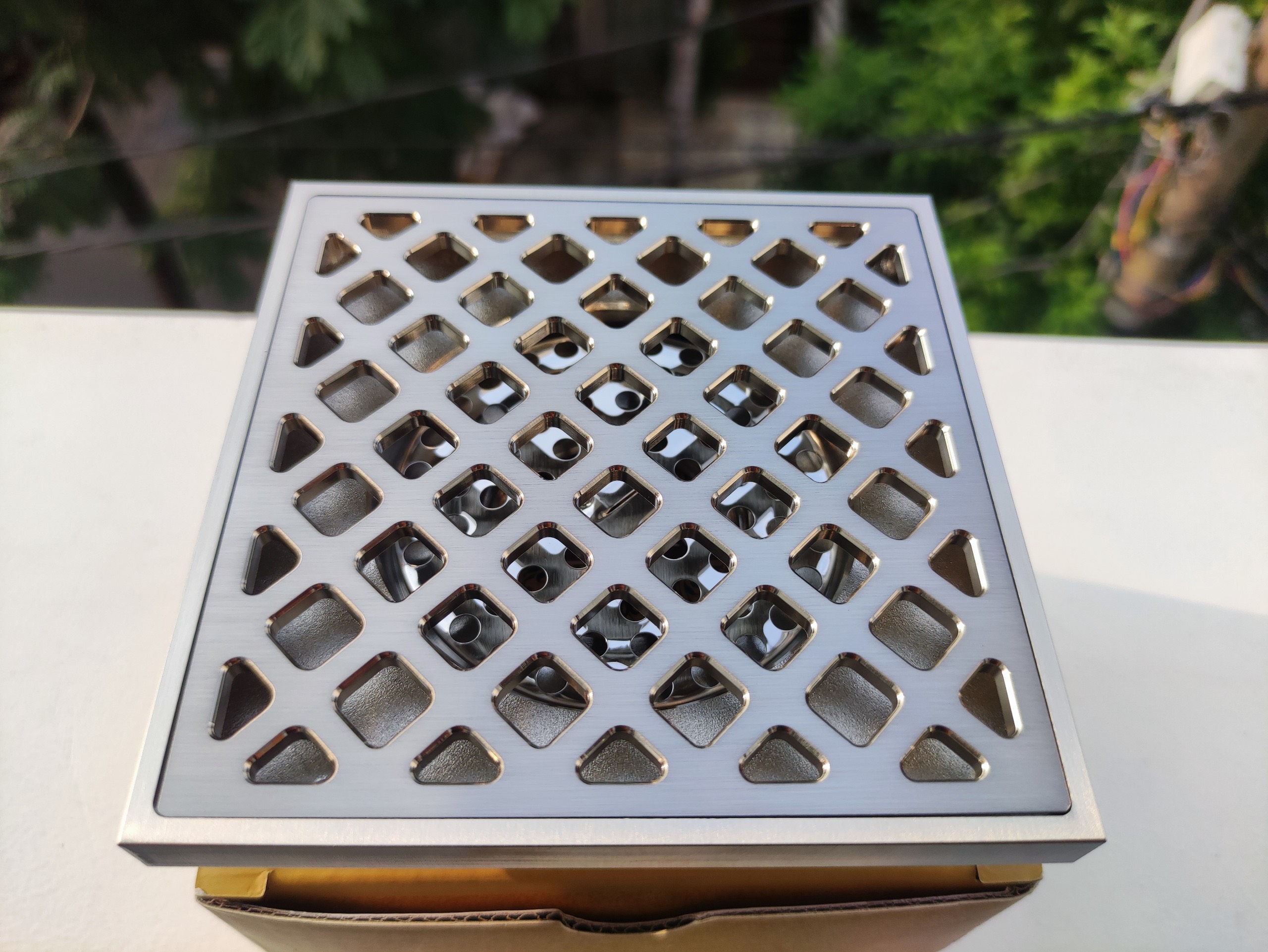 Phễu thoát sàn Foxaaron 12x12cm HP-8012-1