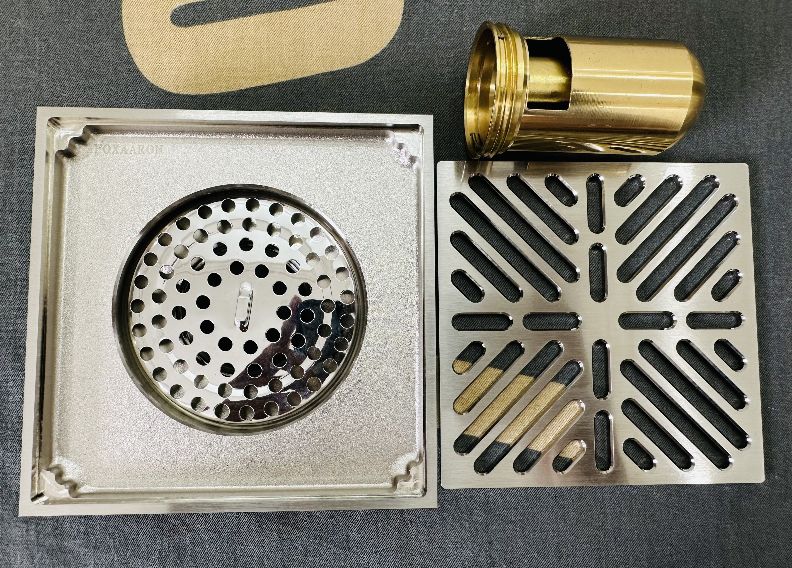 Phễu thoát sàn Foxaaron 12x12cm HP-8012-2