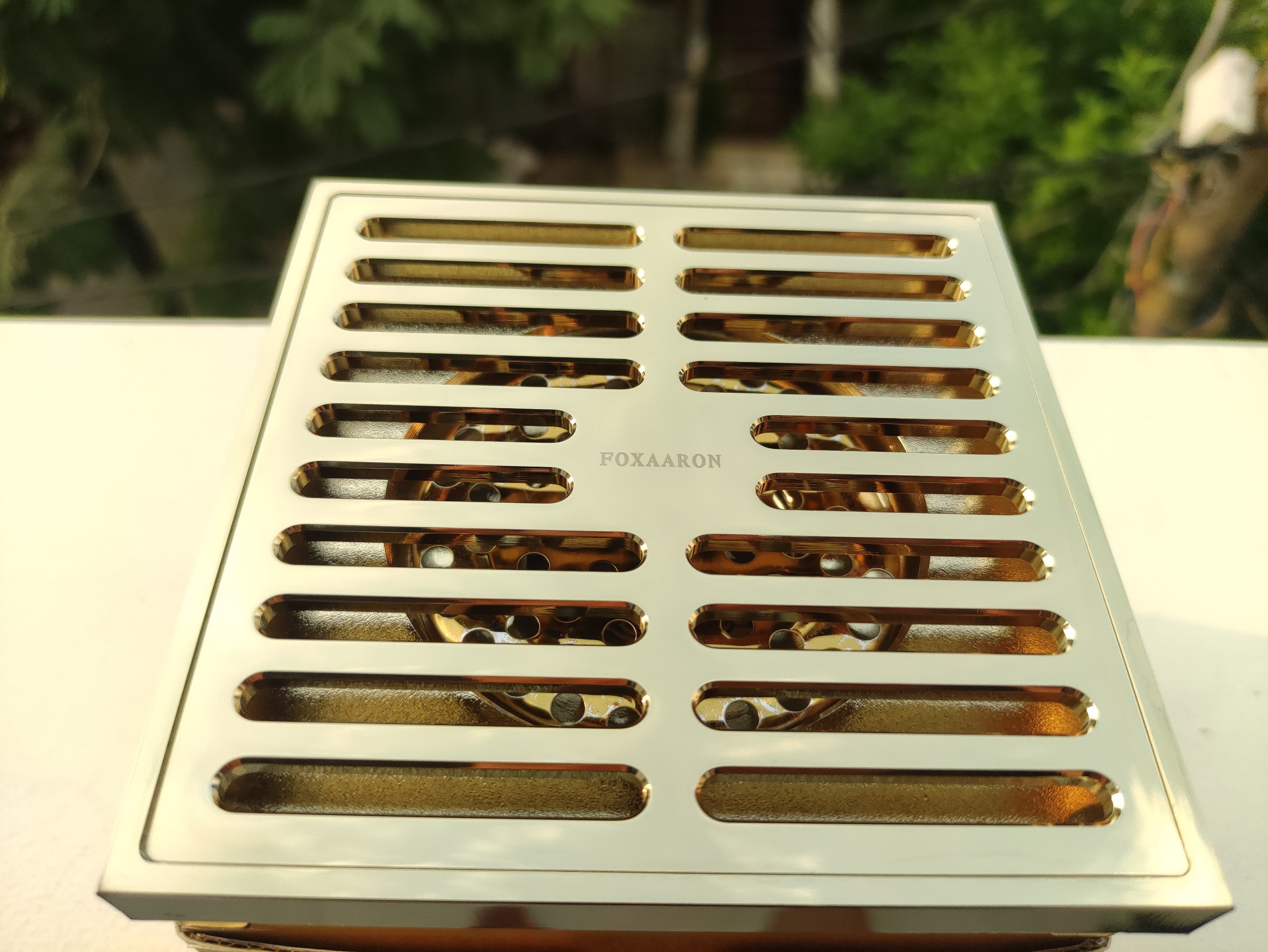 Phễu thoát sàn Foxaaron 12x12cm HP-8012-3