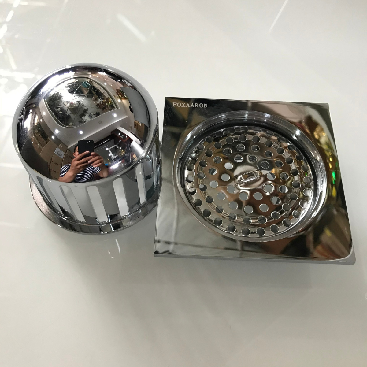 Phễu Thoát Sàn 10x10cm Foxaaron HP-MC-8010