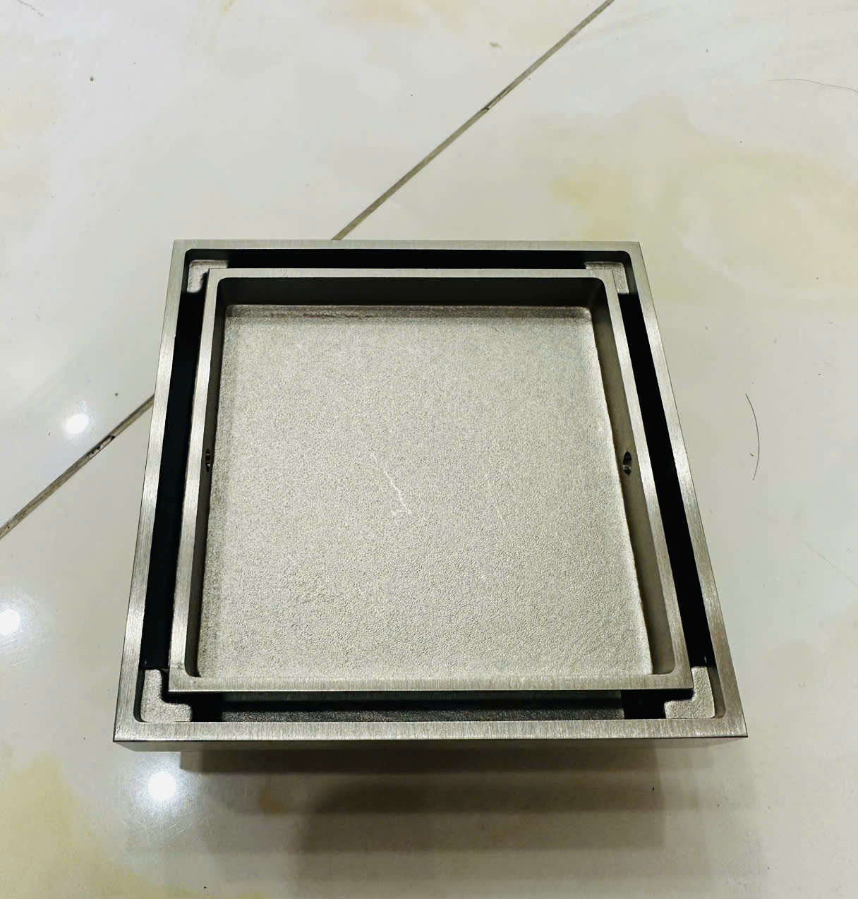 Phễu thoát sàn Foxaaron 12x12cm HP-8012-5