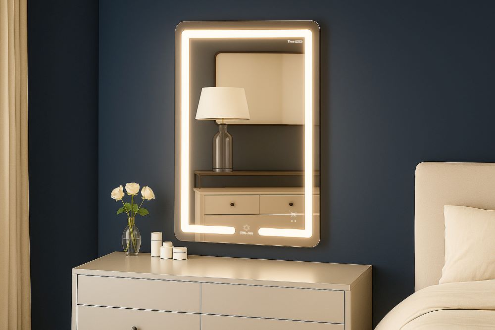 Gương Led GLS BQ35R38 chữ nhật đứng 50x70cm