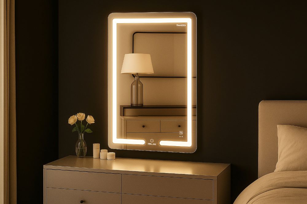 Gương Led GLS BQ35R38 chữ nhật đứng 50x70cm