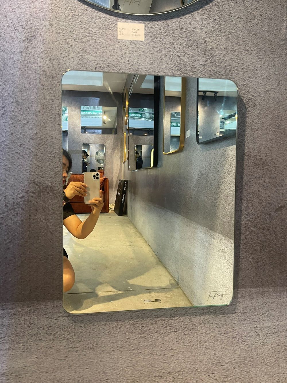 Gương trơn GLS BS00R30 chữ nhật đứng 50x70cm