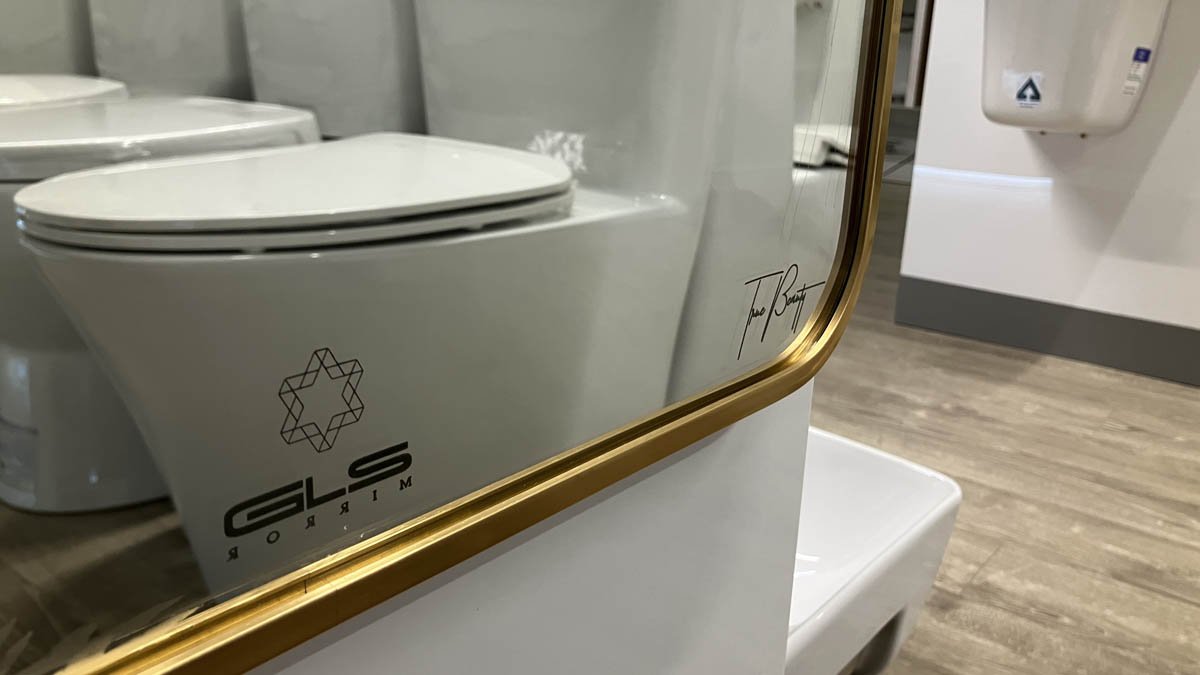 Gương soi chữ nhật khung viền nhôm 50x70cm GLS