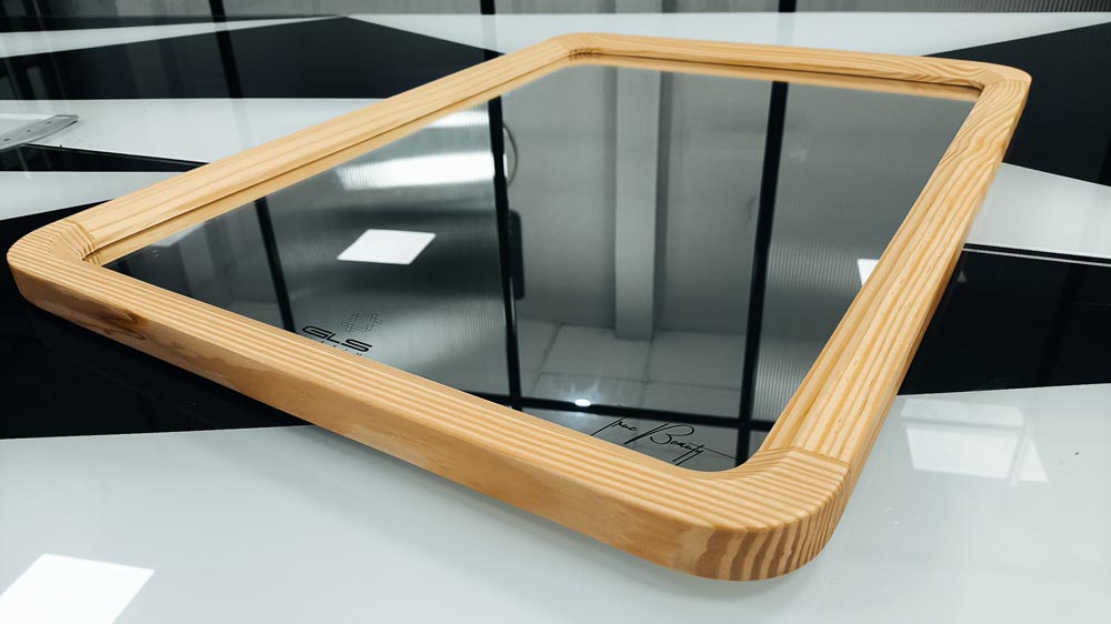Gương soi chữ nhật khung viền gỗ 50x70cm GLS F46R30 / F47R30 / F48R30