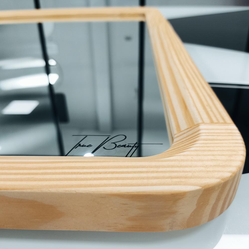 Gương soi chữ nhật khung viền gỗ 50x70cm GLS F46R30 / F47R30 / F48R30