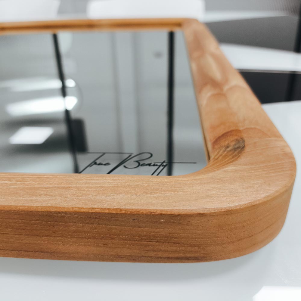 Gương soi chữ nhật khung viền gỗ 50x70cm GLS F46R30 / F47R30 / F48R30