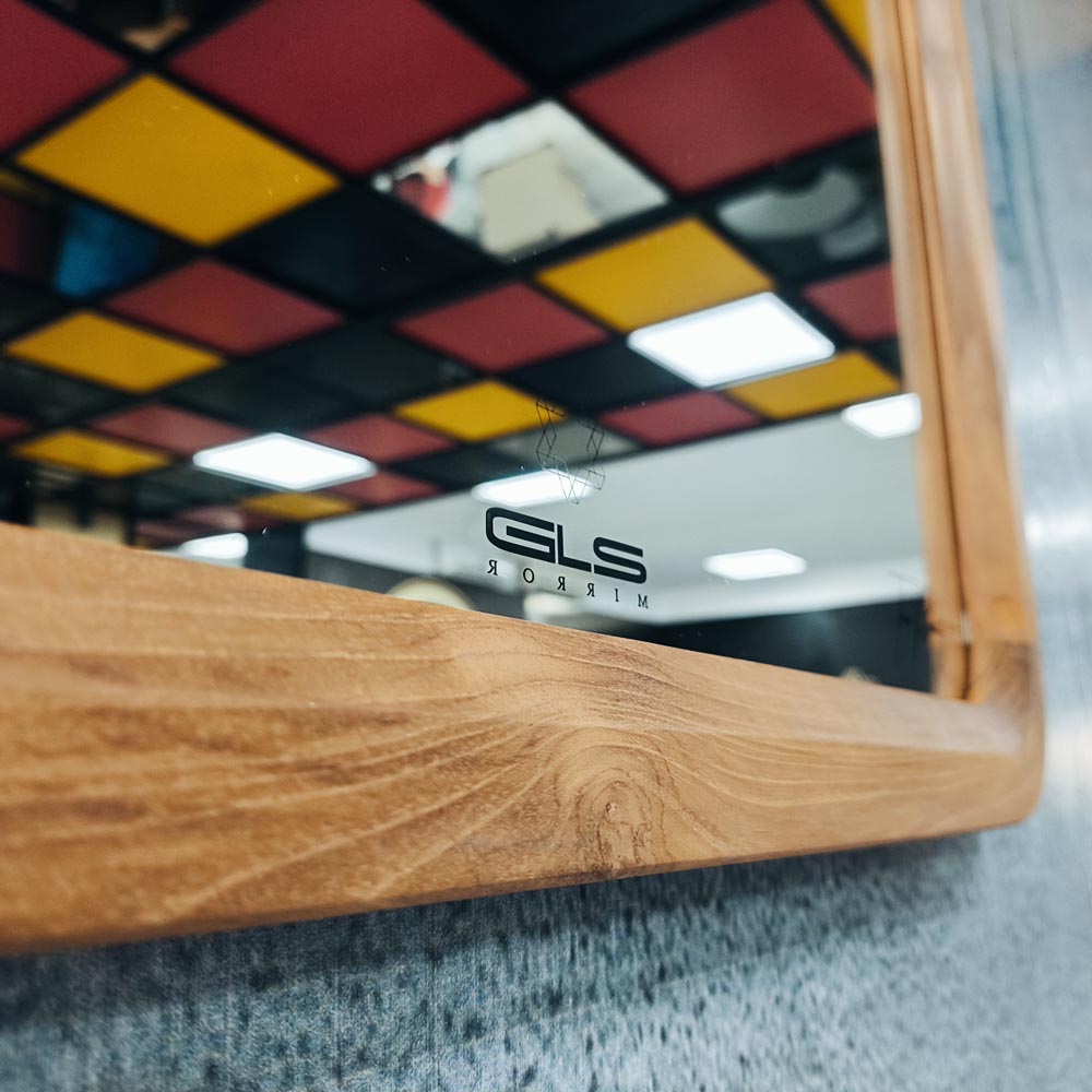 Gương soi chữ nhật khung viền gỗ 50x70cm GLS F46R30 / F47R30 / F48R30
