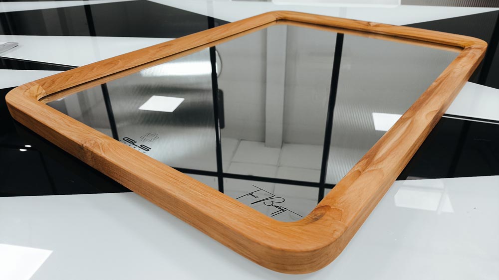 Gương soi chữ nhật khung viền gỗ 50x70cm GLS F46R30 / F47R30 / F48R30