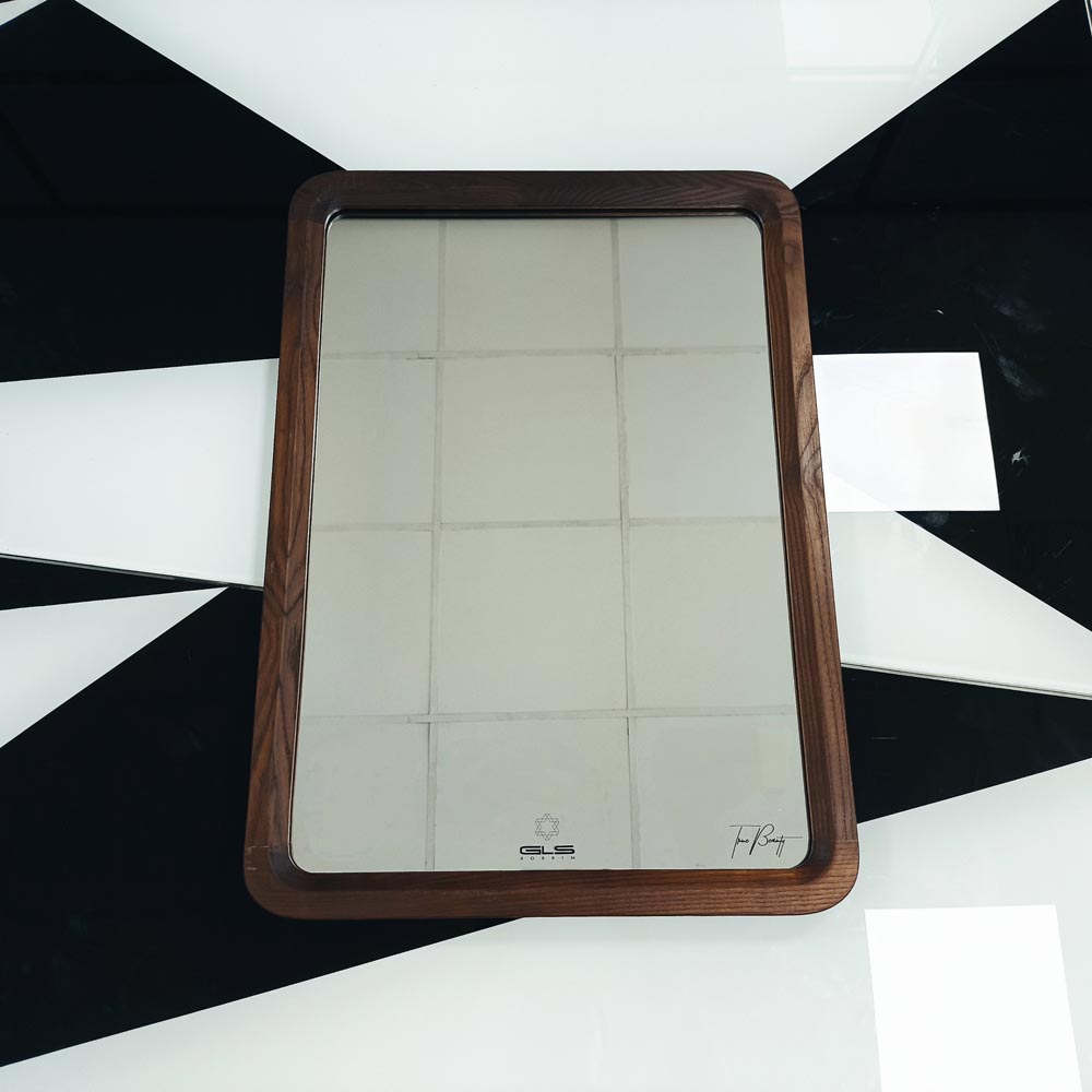 Gương soi chữ nhật khung viền gỗ 50x70cm GLS F46R30 / F47R30 / F48R30
