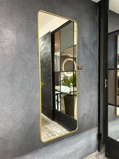 Gương viền nhôm màu gold GLS VF12R70 toàn thân 60x160cm