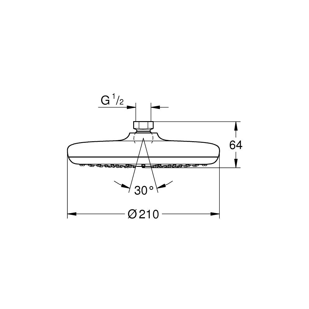 Bát sen tắm Tempesta 210 GROHE 26408000