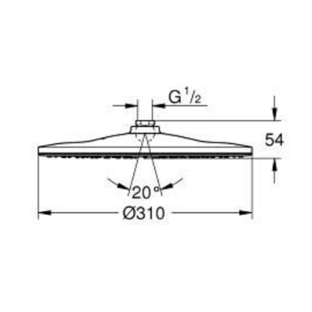 Bát sen tắm Rainshower Mono 310 GROHE 26562000