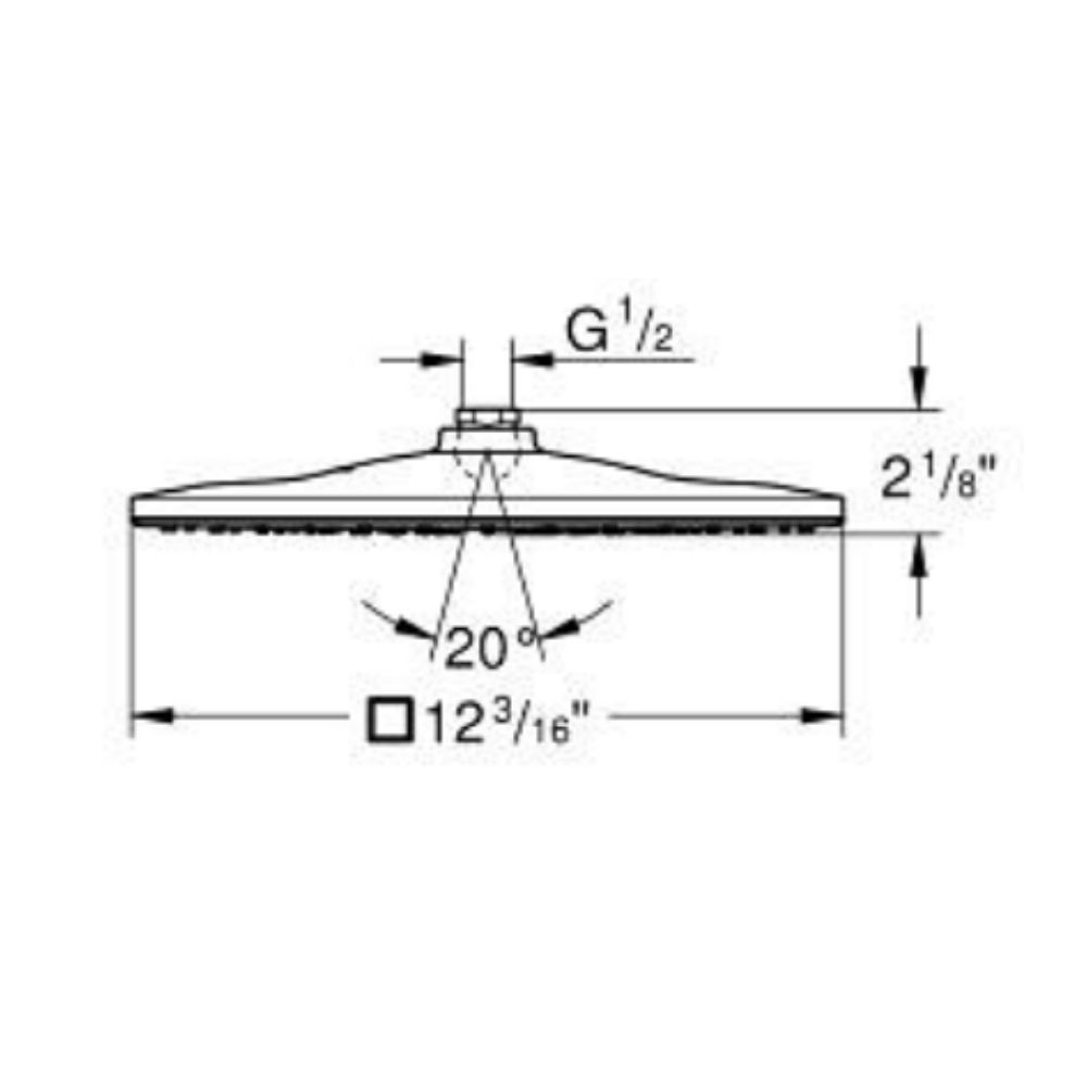 Bát sen tắm Rainshower Mono 310 Cube GROHE 26570000