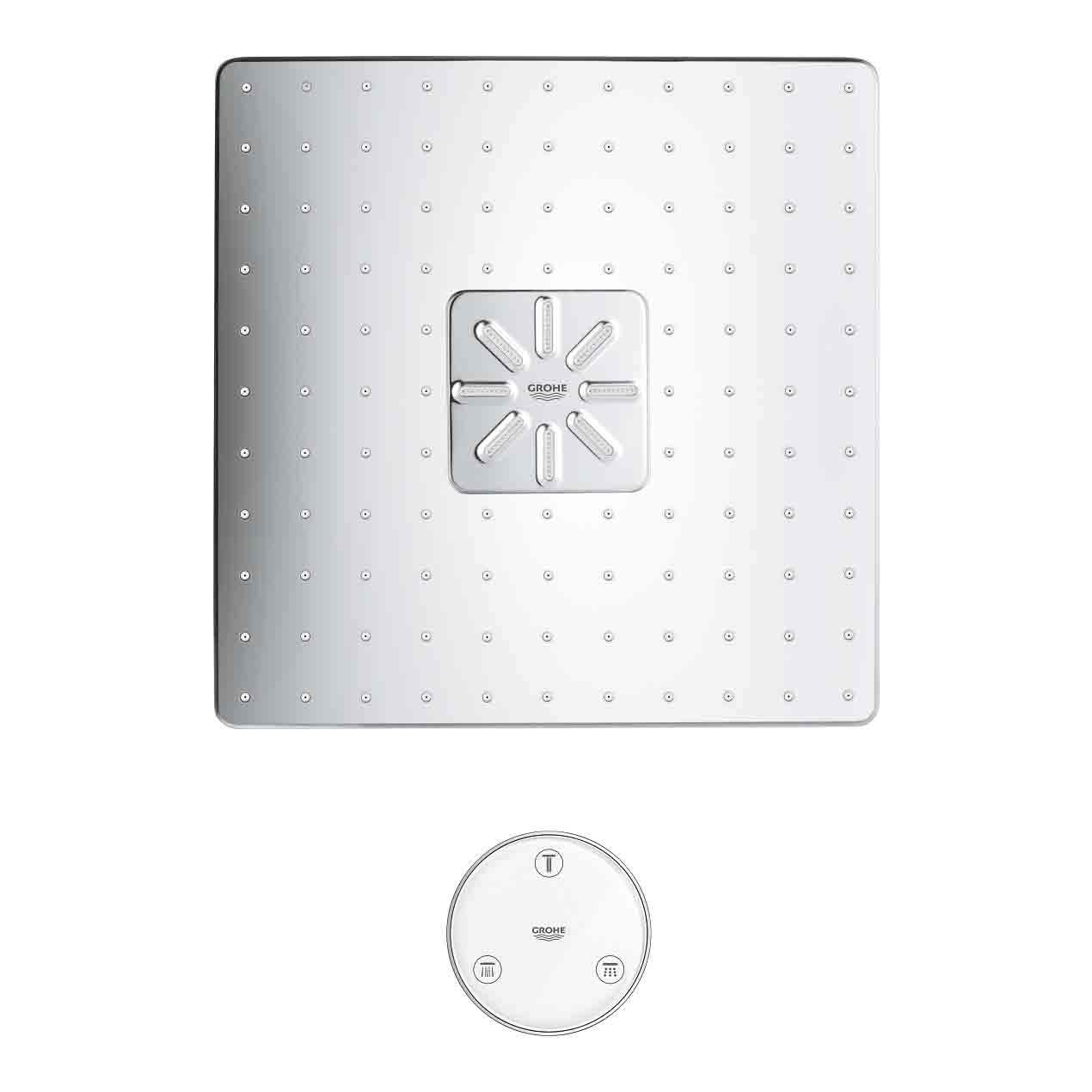 Bát sen tắm 2 chế độ kèm remote Rainshower SmartConnect 310 Cube GROHE 26645000