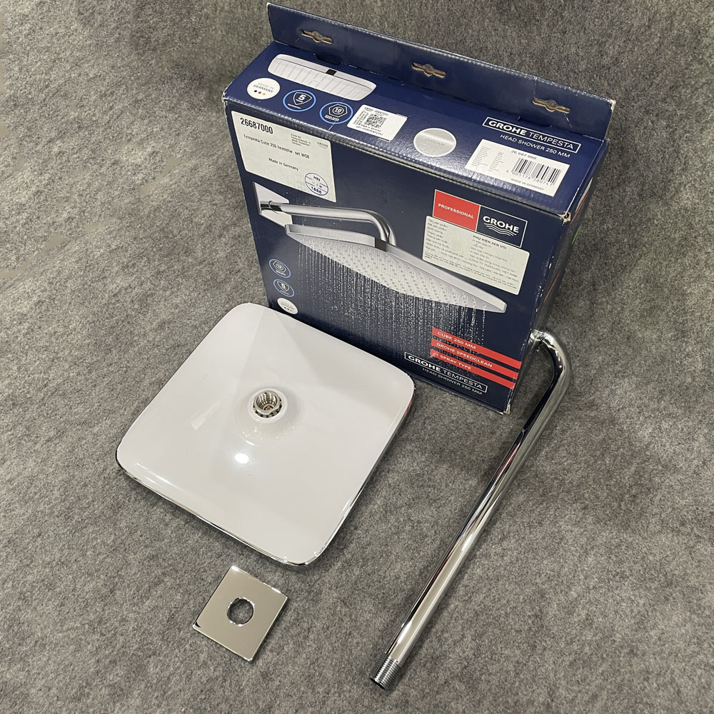 Bộ bát sen gắn tường Tempesta 250 Cube GROHE 26687000