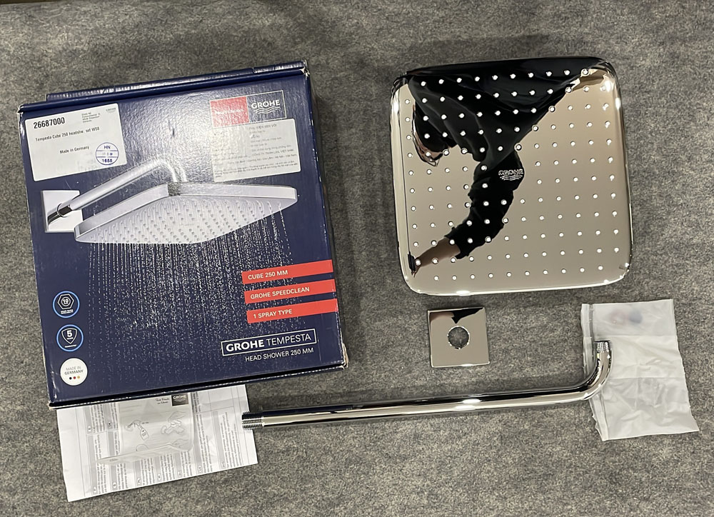 Bộ bát sen gắn tường Tempesta 250 Cube GROHE 26687000