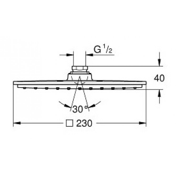 Bát sen Rainshower Allure 230 Grohe 27479000