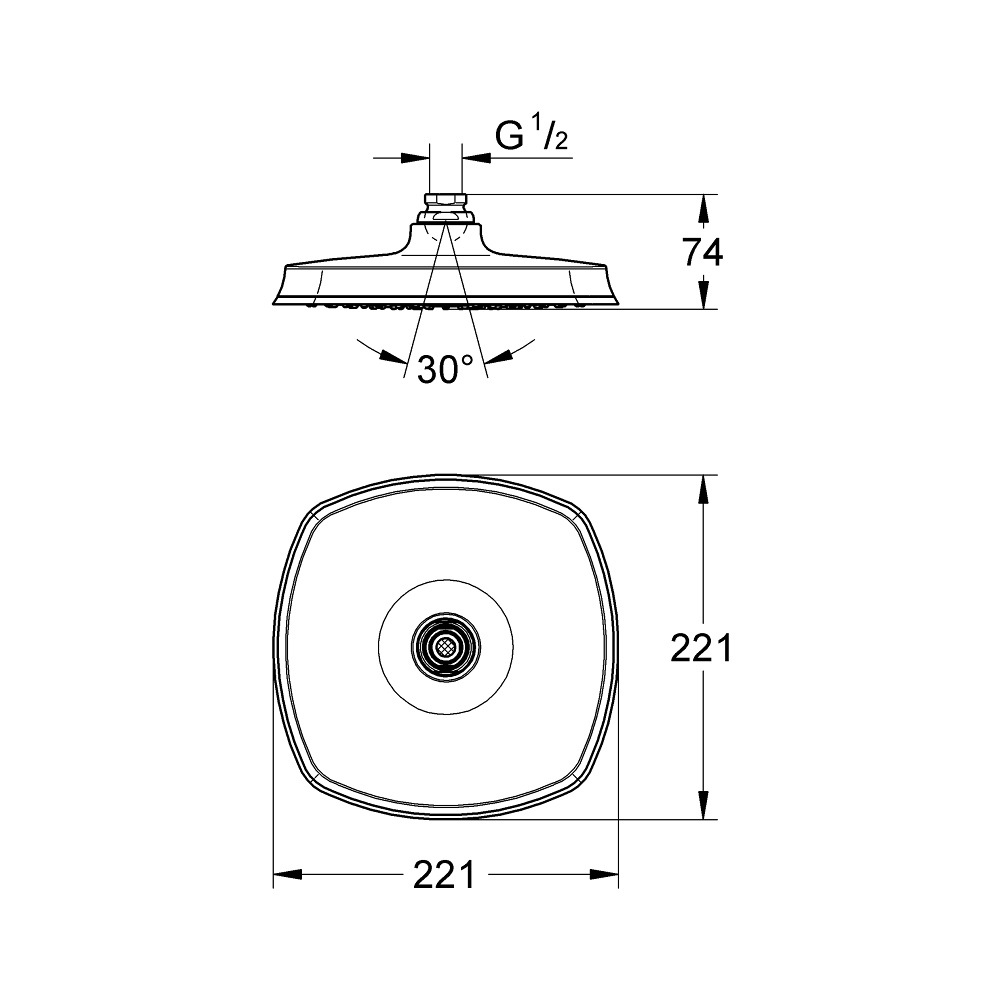 Bát sen Grandera 210 GROHE 27974IG0