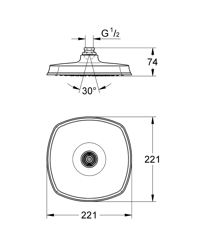 Bát sen Grandera 210 GROHE 27974IG0