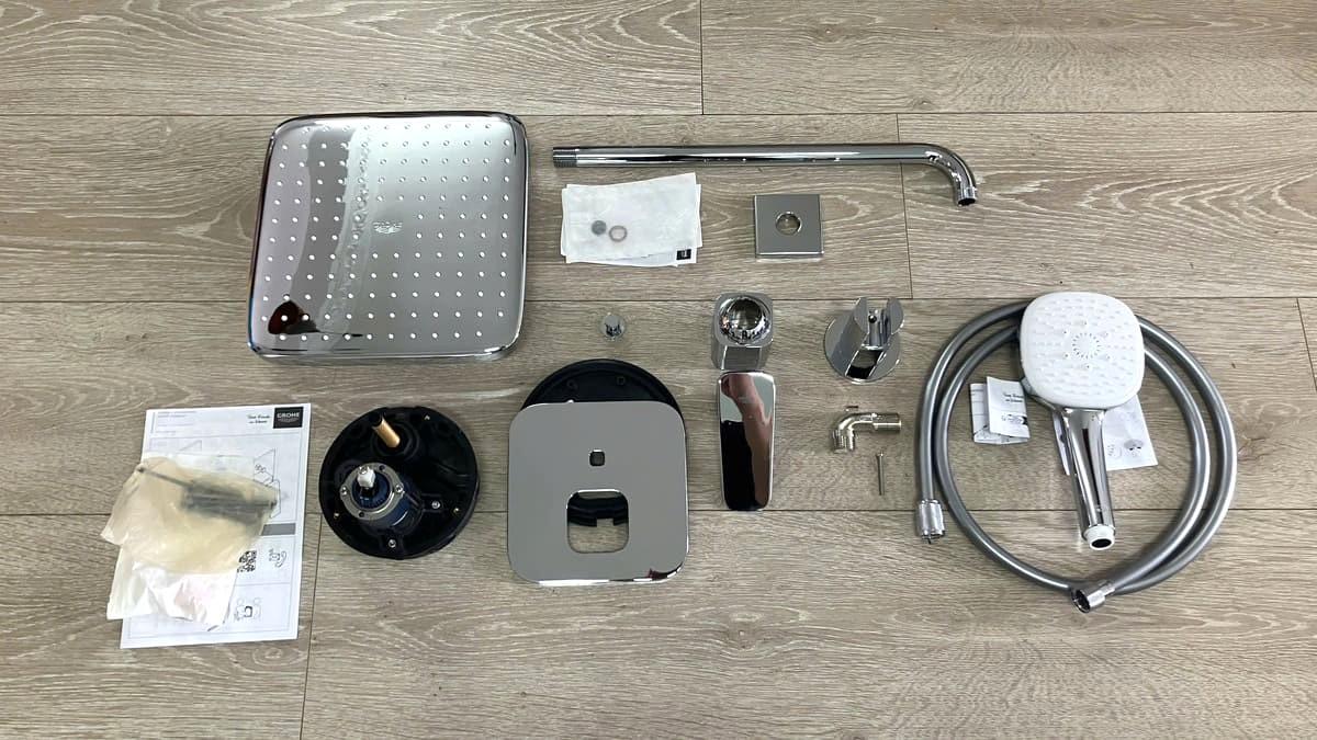 Bộ sen âm tường nóng lạnh 2 đường nước Cubeo GROHE 1053360000