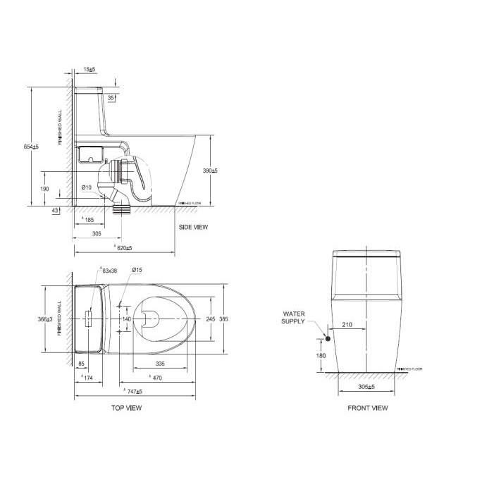 Bồn cầu 1 khối GROHE 115609