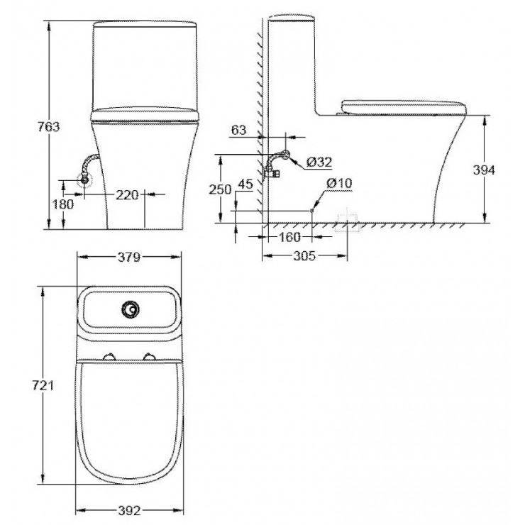 Bồn cầu một khối Eurostyle GROHE 39310000