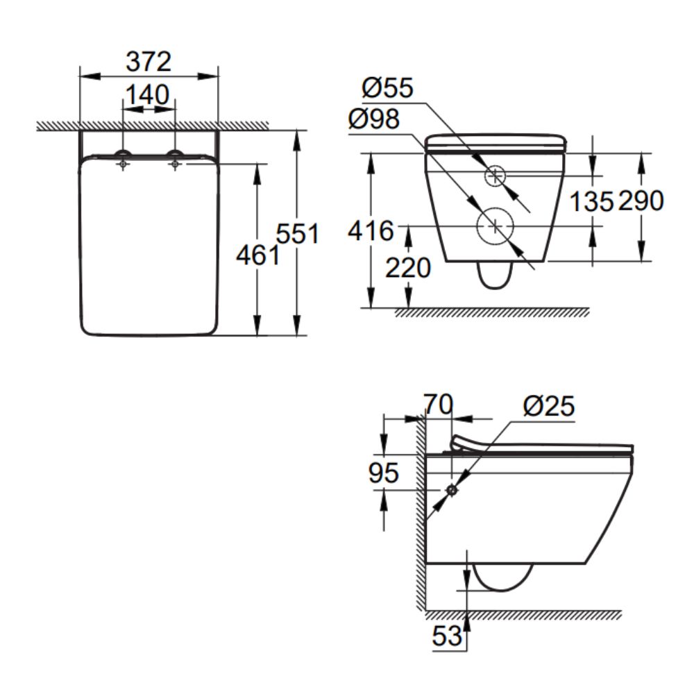 Bồn cầu treo tường GROHE 104581SH00 Euro Ceramic 2.0