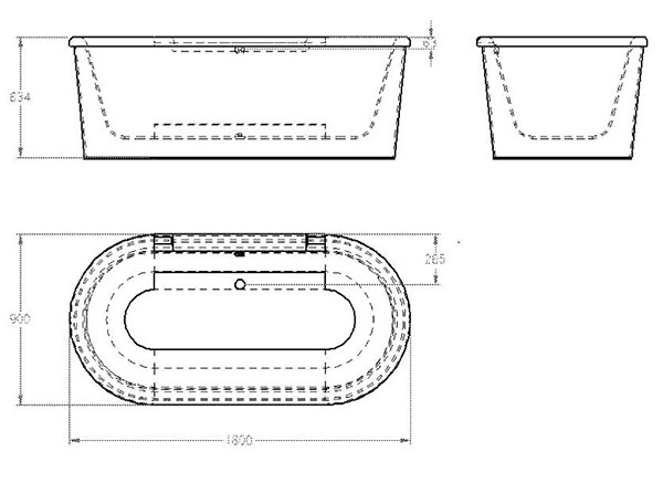 Yếm bồn tắm Eurocosmo 1.8M Grohe 39322000