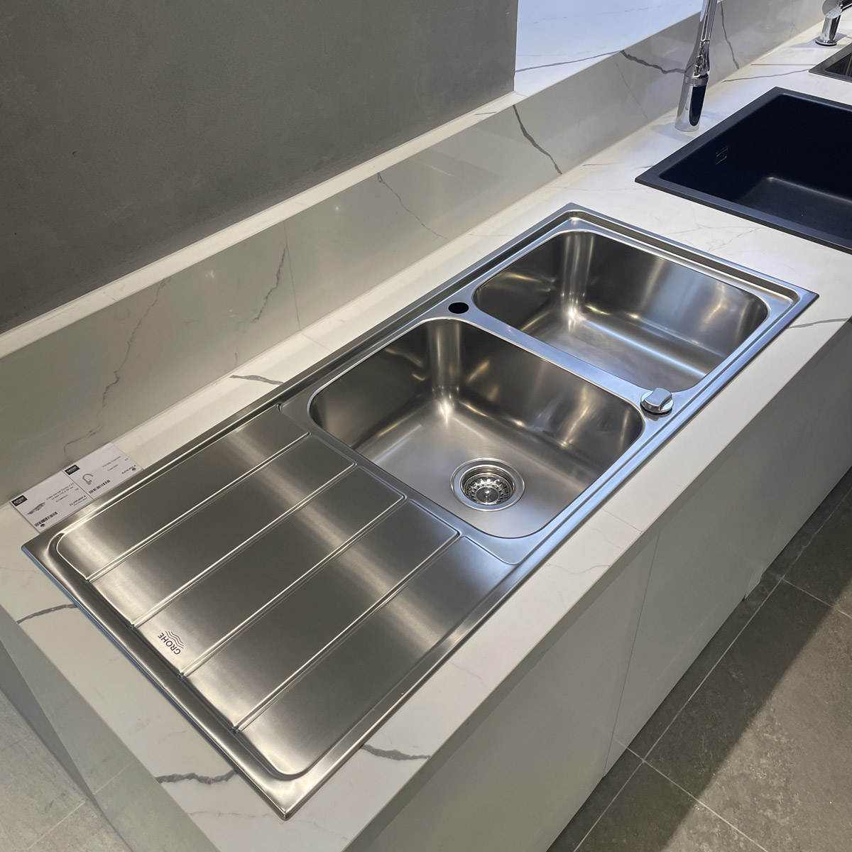 Chậu rửa chén 2 hộc cánh trái K500 GROHE 31588SD1