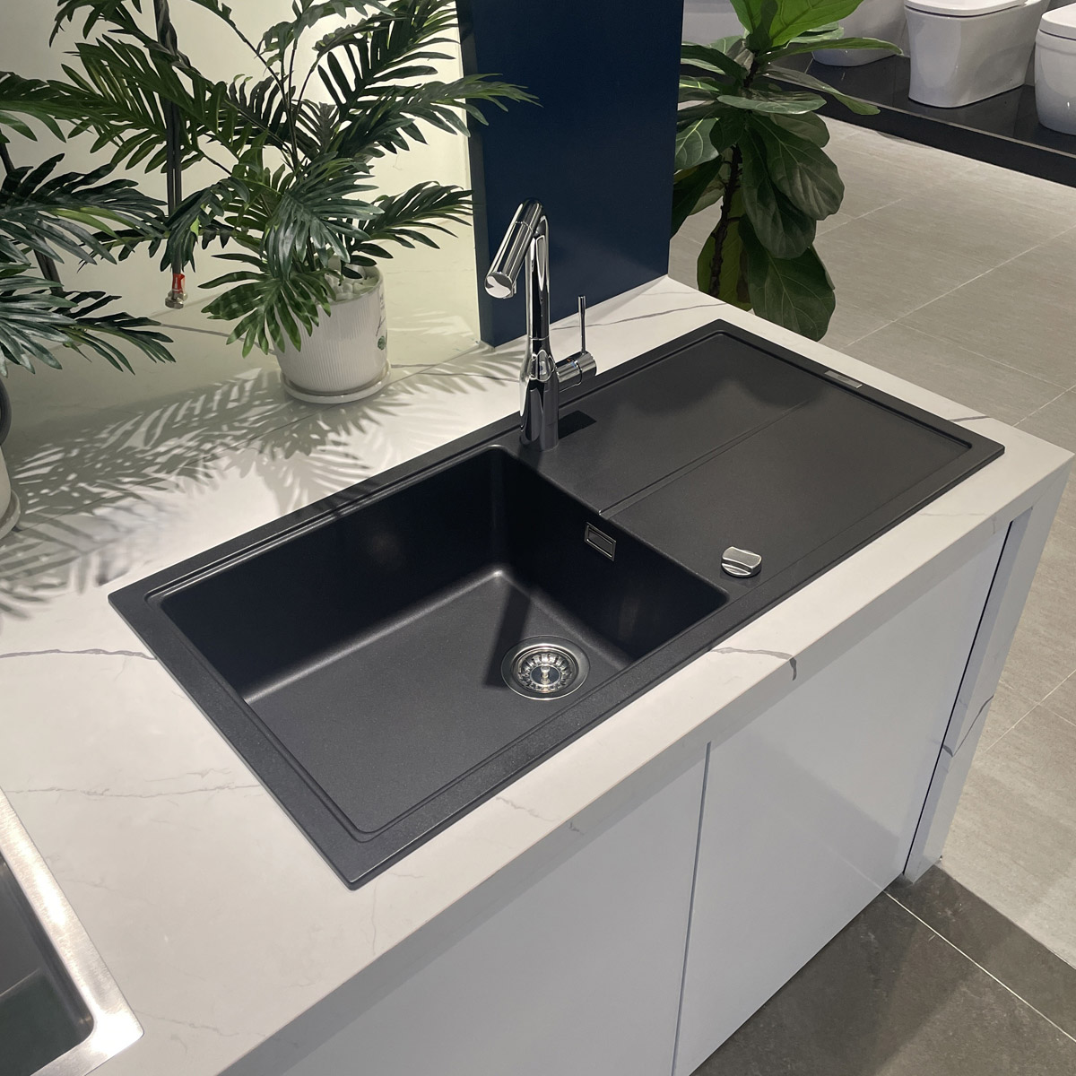 Chậu rửa chén 1 hộc Composite cánh trái K400 GROHE 31641AP0